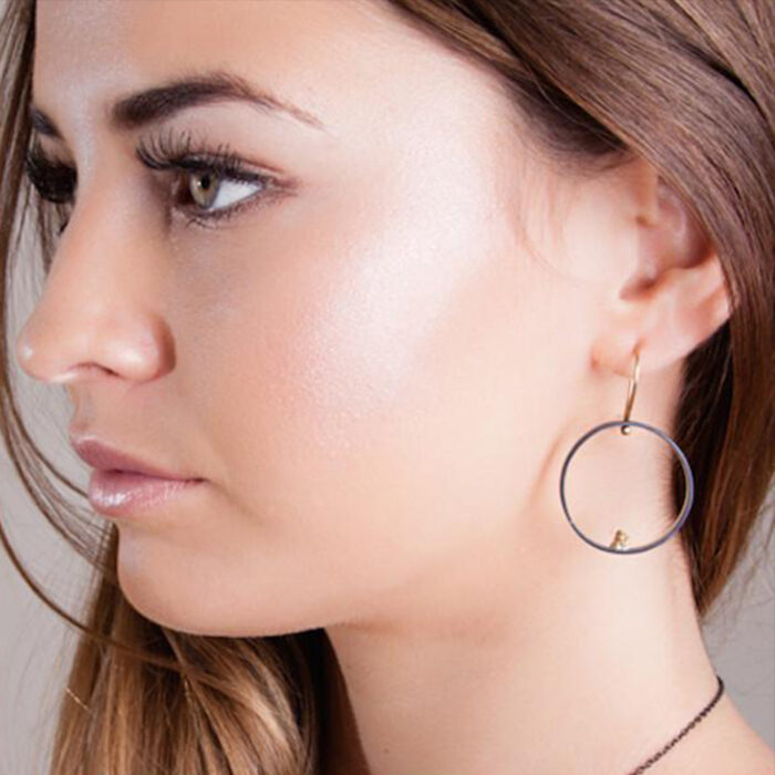 Alluvial Circle Earrings