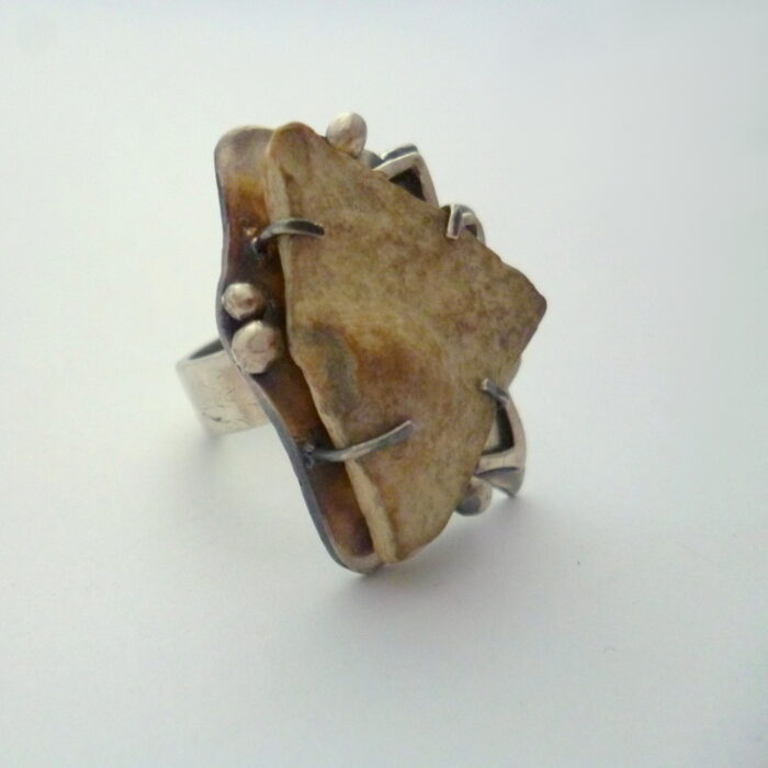 White Pebble Ring