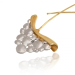 Dancing Light Earrings / Gold, Silver & Diamonds - Aleksandra Vali -  Eclectic Artisans