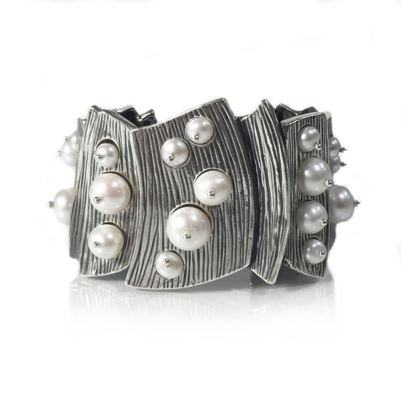 Levels and Layers Cuff - Pam Fox -  Eclectic Artisans