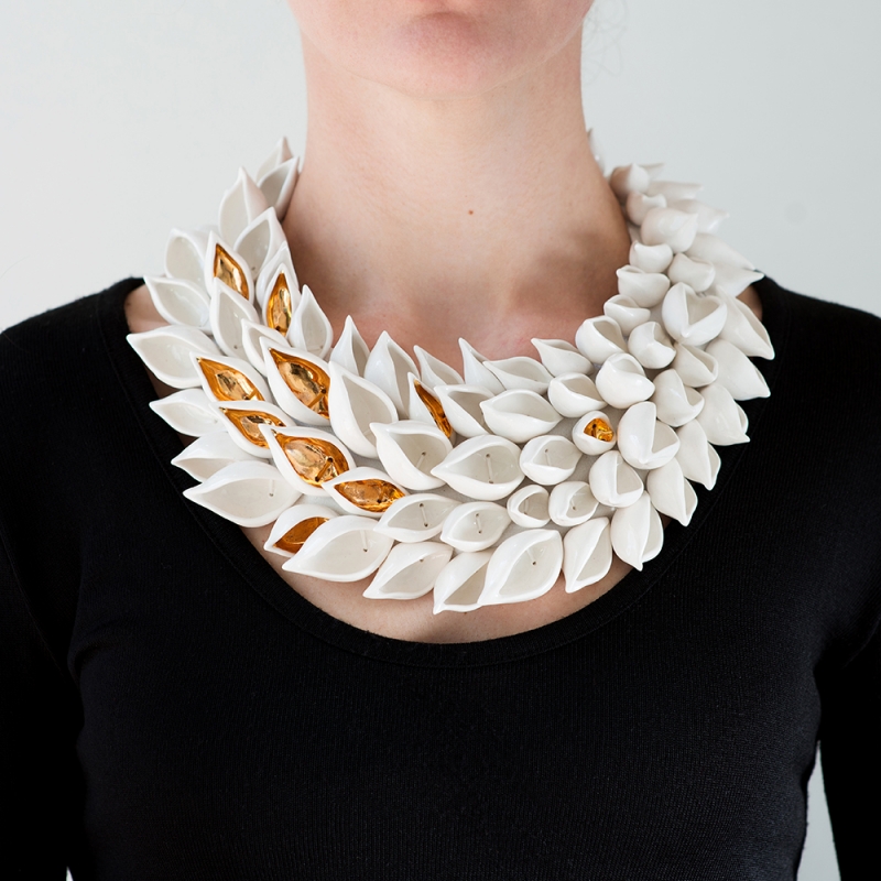 Almond Shell Necklace - Raluca Buzura -  Eclectic Artisans