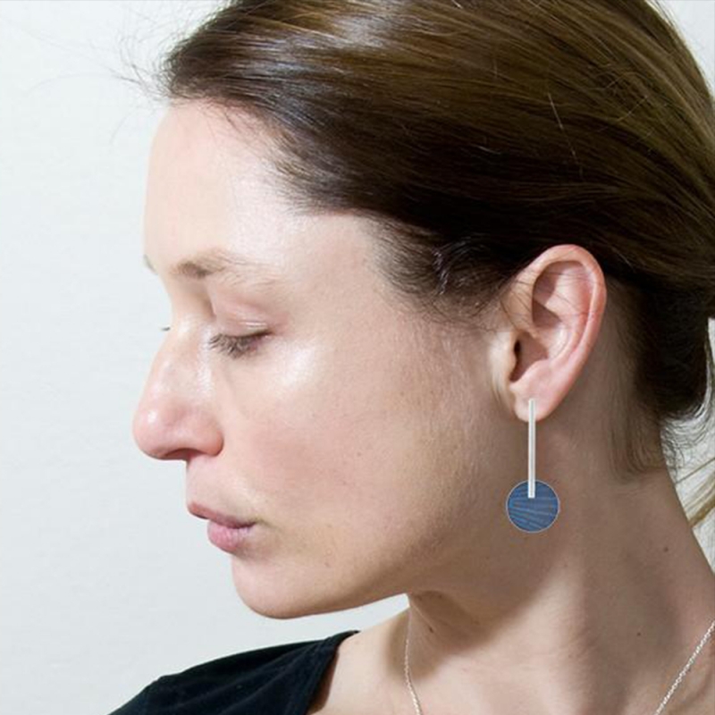 Stud Anodised Titanium Circular Earrings - Sarah Rothe -  Eclectic Artisans