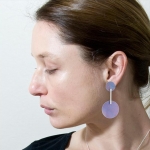 Stud Anodised Titanium Large Circular Earrings - Sarah Rothe -  Eclectic Artisans