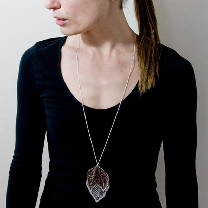 Anodised Titanium Long Pendant - Sarah Rothe -  Eclectic Artisans
