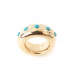 Turquoise Pool Bronze Ring - Philippa Green -  Eclectic Artisans