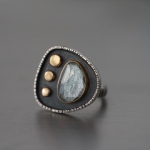 Blue Tourmaline and 18K gold ring -   -  Eclectic Artisans