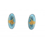 Botanical Gingko Leaves Oval Earrings - Lara Ginzburg -  Eclectic Artisans