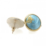 Blue and Gold Small Earrings - Lara Ginzburg -  Eclectic Artisans