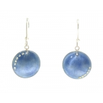 Lilac Fantasy Enameled Round earrings - Lara Ginzburg -  Eclectic Artisans