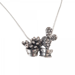 Cacti necklace No.02 - VerdeRame Jewels -  Eclectic Artisans