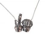 Cacti necklace No.01 - VerdeRame Jewels -  Eclectic Artisans