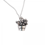 Cactus necklace No.01 - VerdeRame Jewels -  Eclectic Artisans