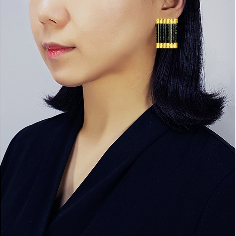 Drawing Lines Earrings No.06 - Jaesun Won -  Eclectic Artisans