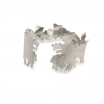 Foliose Cuff, sterling silver, oxidised silver - Kate Bajic -  Eclectic Artisans