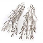 Longissima Earrings, sterling silver - Kate Bajic -  Eclectic Artisans