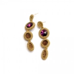 Tri-color earrings - Shenhav Russo -  Eclectic Artisans