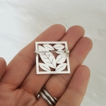 Little Silver Leafy Brooch -   -  Eclectic Artisans
