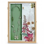The more one gardens…Mantel box containing a garden-inspired silver necklace -   -  Eclectic Artisans