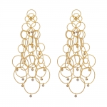 Ringlets Earring With Diamonds  - Unbent  Jewellery -  Eclectic Artisans