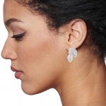 2 Leaf Earrings Silver - Nicola Bannerman -  Eclectic Artisans