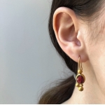Red Janus Earrings 2018 - Aviva Shapiro -  Eclectic Artisans