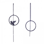 Flying pig thread earrings - Bizar Concept -  Eclectic Artisans