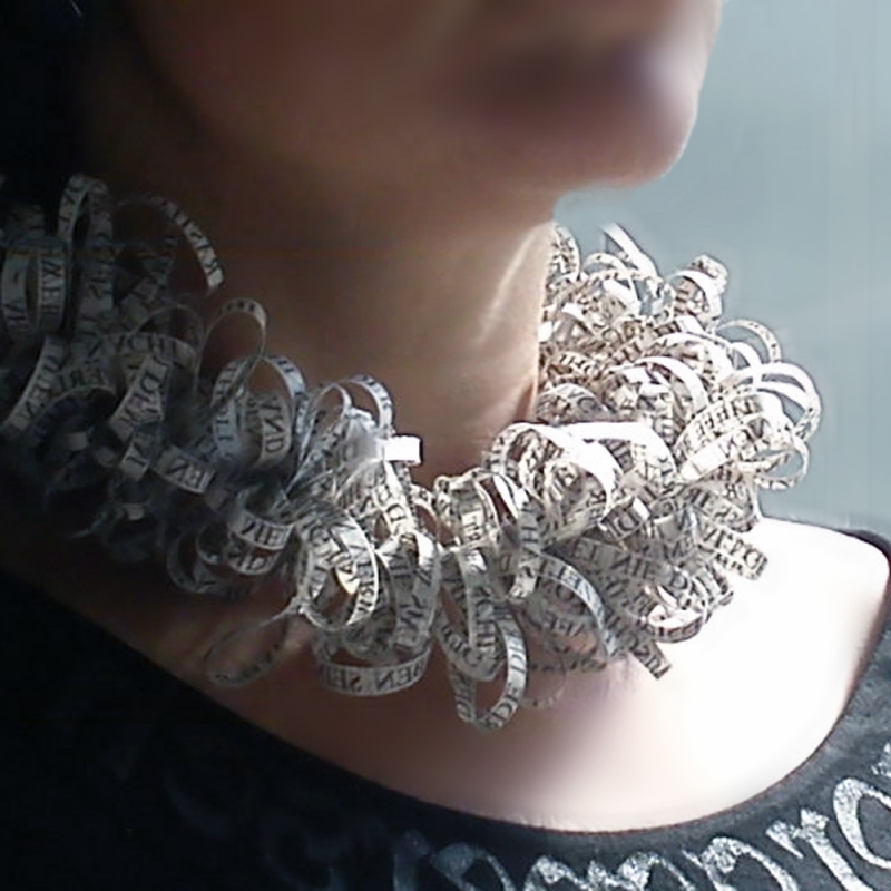 Meandering Poetry Collar - Christine Rozina -  Eclectic Artisans