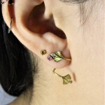 Gingko Spiral Earring - Alison Nagasue -  Eclectic Artisans