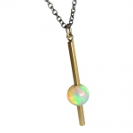 Jill Opal Stick Necklace - Alison Nagasue -  Eclectic Artisans