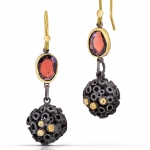 Bejeweled Hive Dangle Earrings - Shauna Burke -  Eclectic Artisans