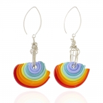 Rainbow Wave Earrings - Sebnem Kurtul -  Eclectic Artisans