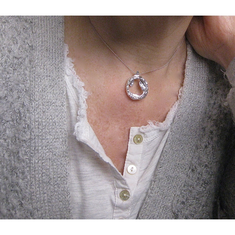 Molten Silver Portal Necklace - VIX Jewellery -  Eclectic Artisans