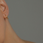 Blade Hoop Gold Earrings - Annika Burman -  Eclectic Artisans
