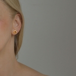 Helia Gold Stud Earrings - Annika Burman -  Eclectic Artisans