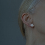 Helia Silver Stud Earrings - Annika Burman -  Eclectic Artisans