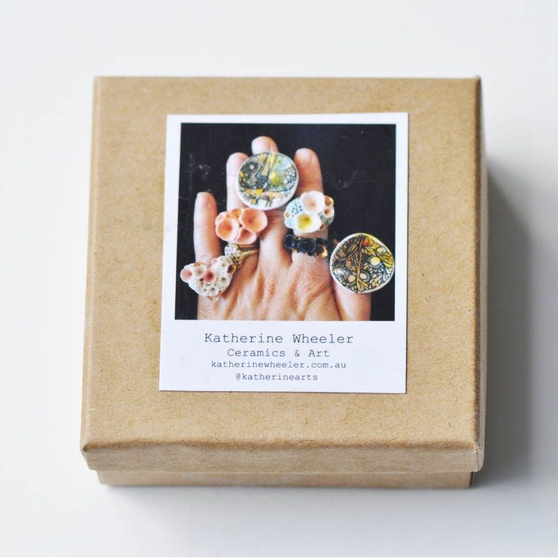 Rock Coral Porcelain Necklace - Katherine Wheeler -  Eclectic Artisans