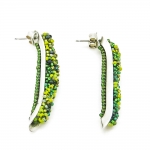 Long Beaded stud earrings - Dani Crompton Designs -  Eclectic Artisans