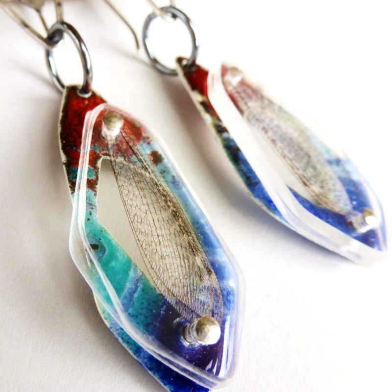 Cochiti Lake at Capacity Contraption Earrings - Jessica deGruyter Found in ABQ -  Eclectic Artisans