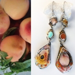 Peach Harvest Contraption Earrings - Jessica deGruyter Found in ABQ -  Eclectic Artisans
