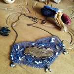 Feather in the Wind Necklace - Firecrafted Handmade Jewellery -  Eclectic Artisans