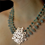 Blue Wave Necklace - Laise Doria -  Eclectic Artisans