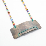 Large Textured Horizontal Necklace - Laurel  Nathanson -  Eclectic Artisans