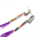 Multi-Color Dangle Earrings - Laurel  Nathanson -  Eclectic Artisans