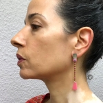 Pink Dangle Earrings - Laurel  Nathanson -  Eclectic Artisans