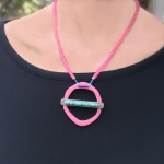 Pink Doughnut Necklace - Laurel  Nathanson -  Eclectic Artisans