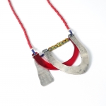 Trippy, Drippy Necklace in Red - Laurel  Nathanson -  Eclectic Artisans
