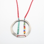 Sterling Doughnut with Sprinkles Necklace - Laurel  Nathanson -  Eclectic Artisans