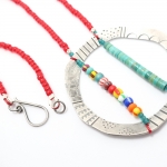 Sterling Doughnut with Sprinkles Necklace - Laurel  Nathanson -  Eclectic Artisans