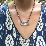 Small Textured Horizontal Necklace - Laurel  Nathanson -  Eclectic Artisans