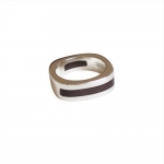 Double Wood Inlay Ring -   -  Eclectic Artisans
